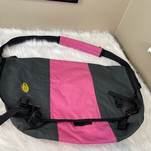 Timbuk 2 Large Pink and Gray Messenger Bag